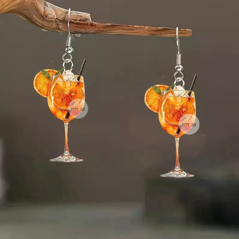 Kolczyki w stylu 2D, płaskie,  – Wine Beer Festival recenzja i cena