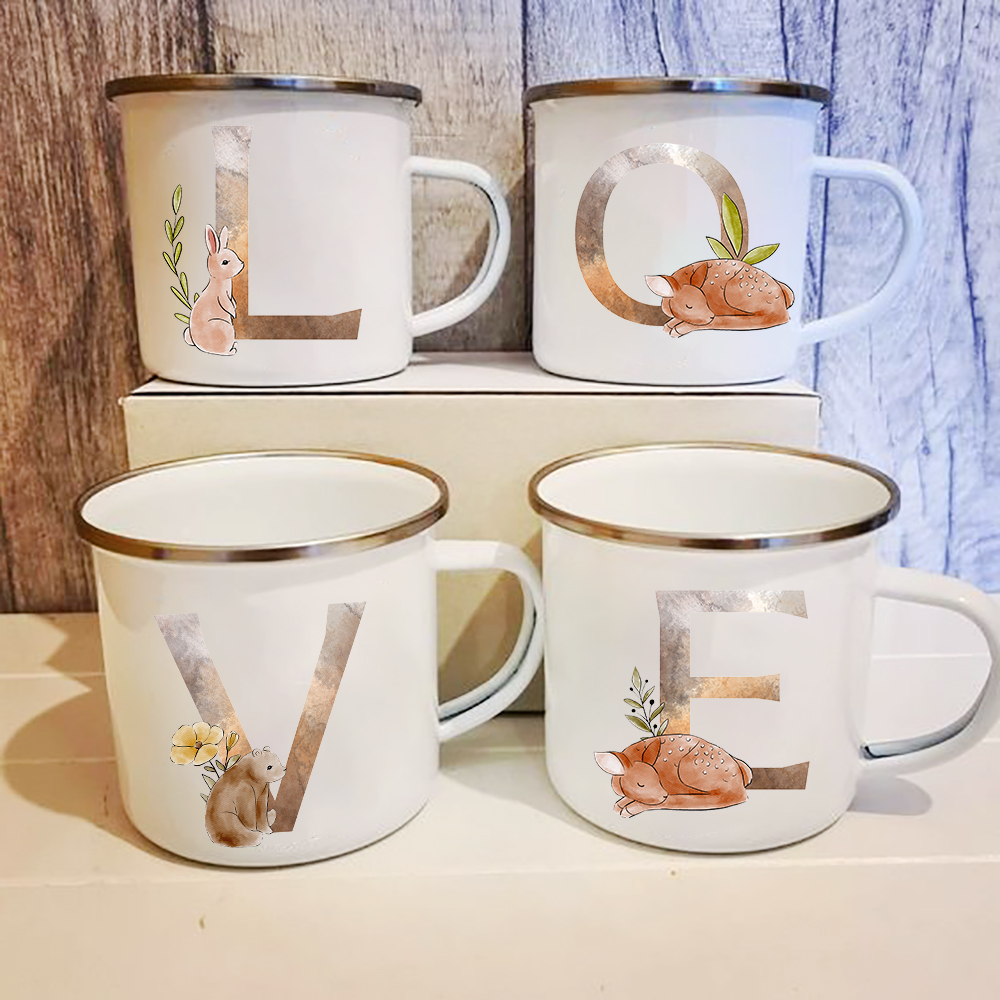 Alphabet Animal Print Enamel C – Wine Beer Best recenzja i cena