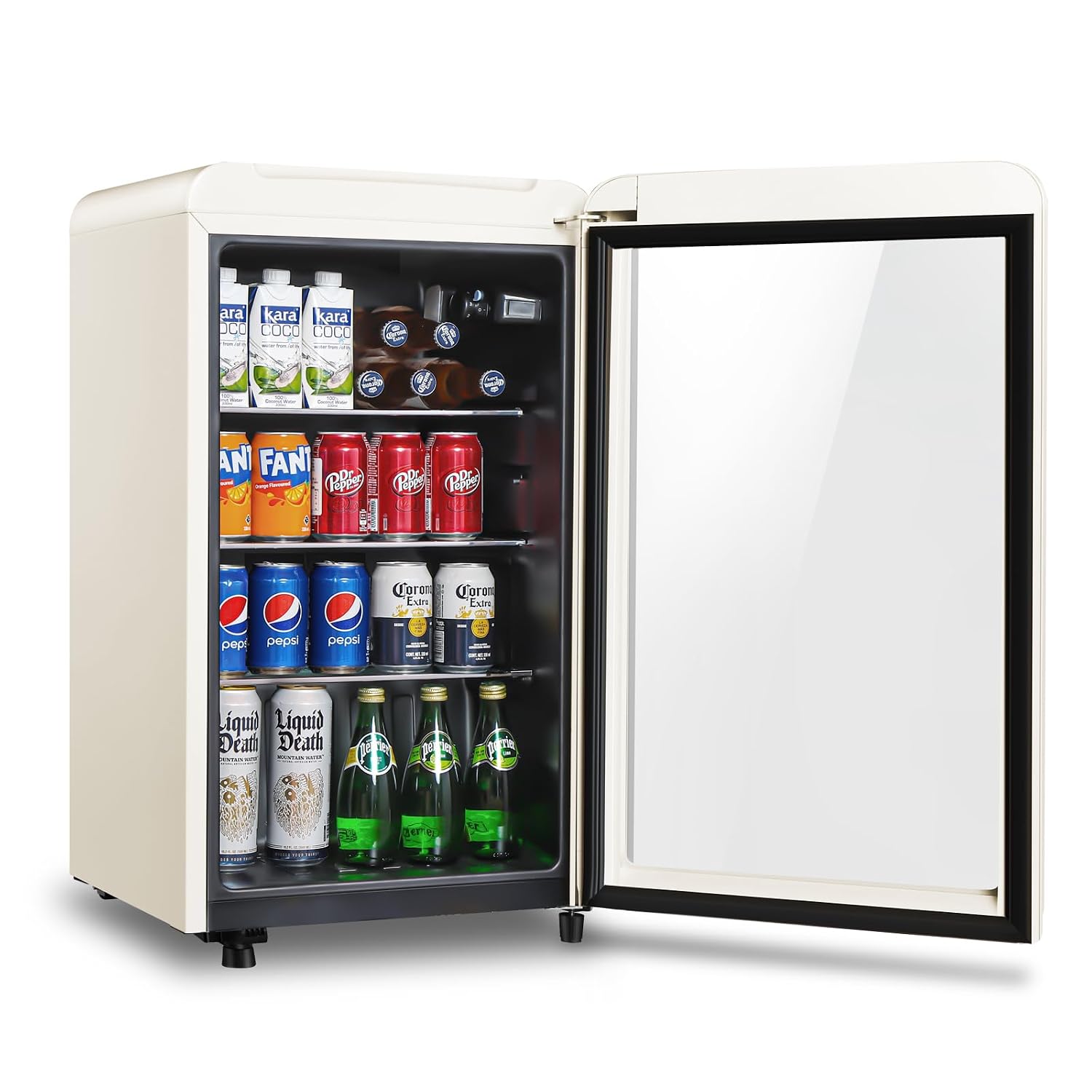 Retro lodówka na napoje, mini  – Wine Beer Mini Fridge recenzja i cena